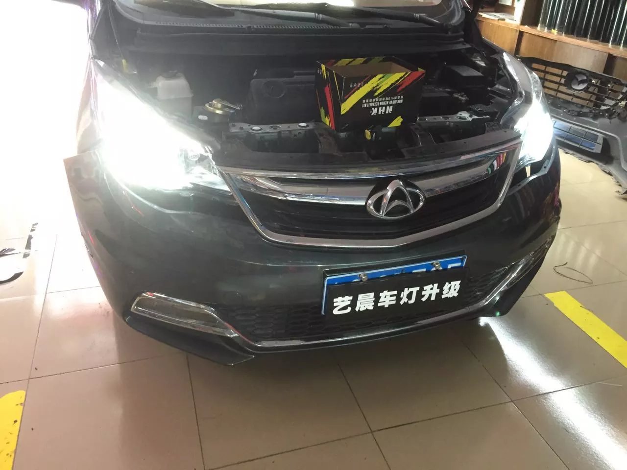 东莞艺晨改灯,长安欧尚升级NTTK超级套装,效果大逆袭高清图片
