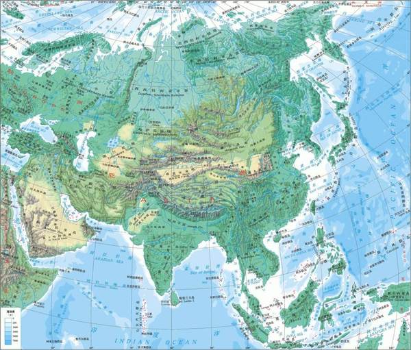 北亚地区西距欧洲大西洋遥远,仅西伯利亚和南西伯利亚山地的西部才能图片