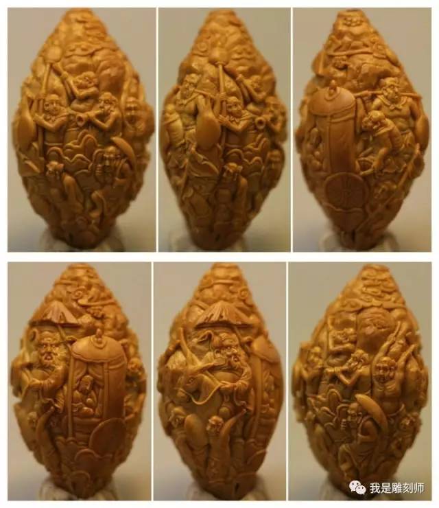 我是橄榄核雕刻师小火炉刘向前