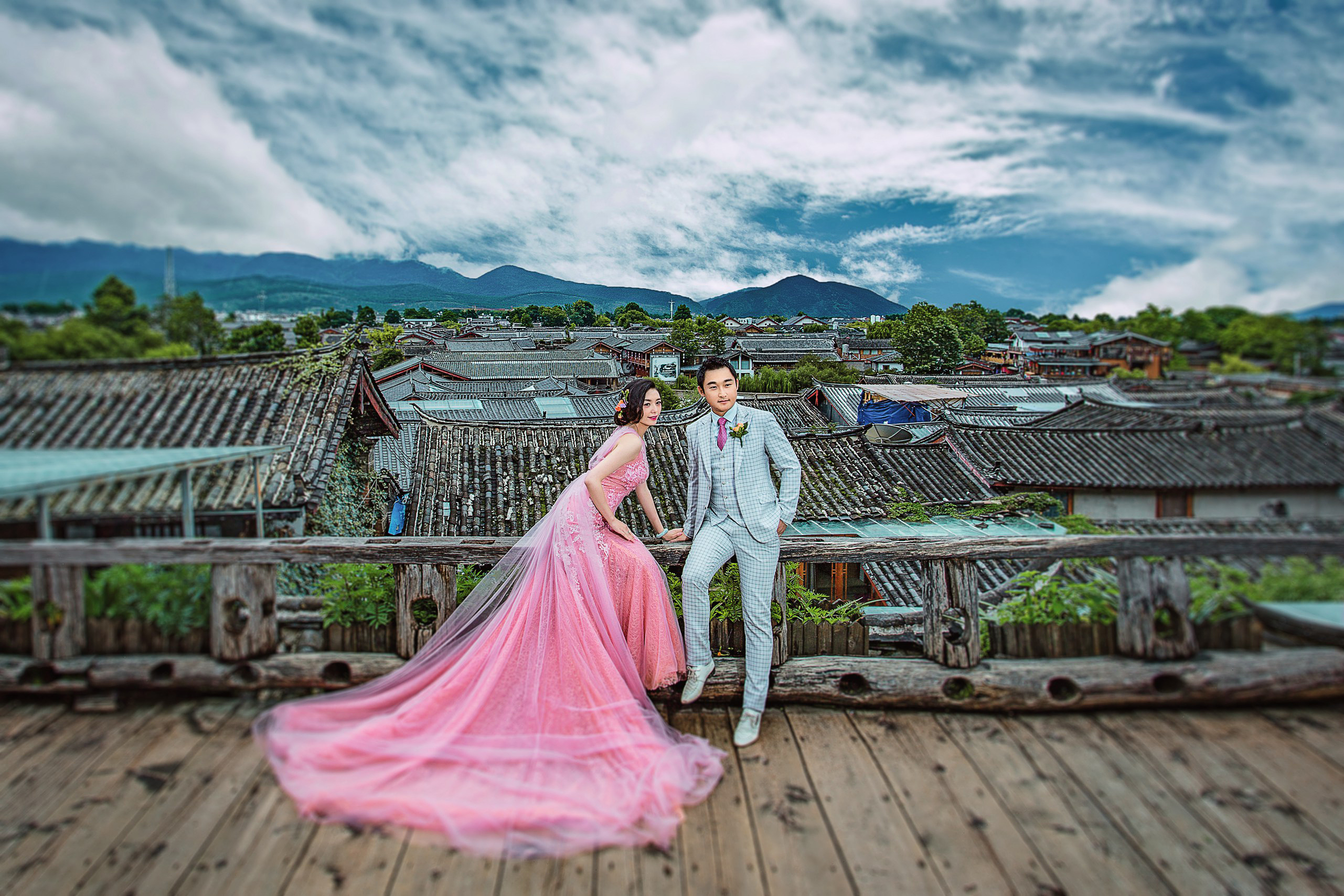 旅拍风格婚纱照图片