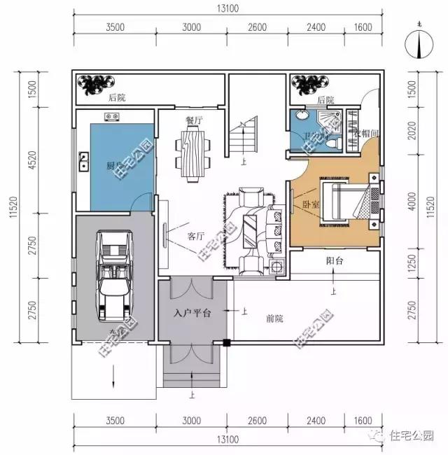 展示还是中式的好,11x12米简中式别墅,含三维建房好嘛户中间的联排别墅图片