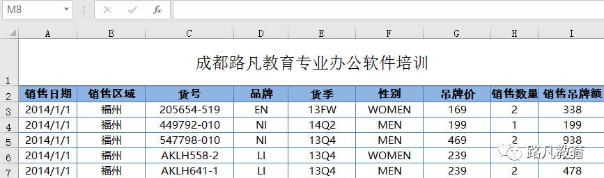 成都办公软件培训班