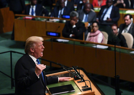 特朗普联大发言强调美国优先还威胁要彻底毁灭