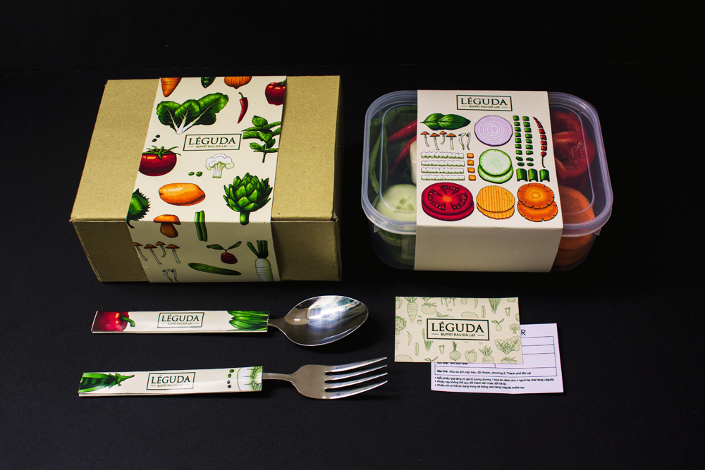 大叻水果蔬菜餐厅品牌包装设计