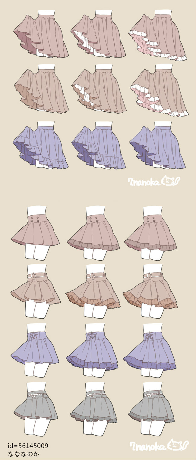 【推荐】动漫少女百褶裙画法