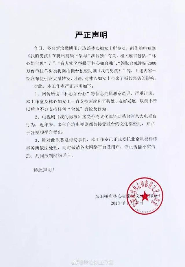 林心如新剧《我的男孩》接受台“文化部”补助引发争议(图3)