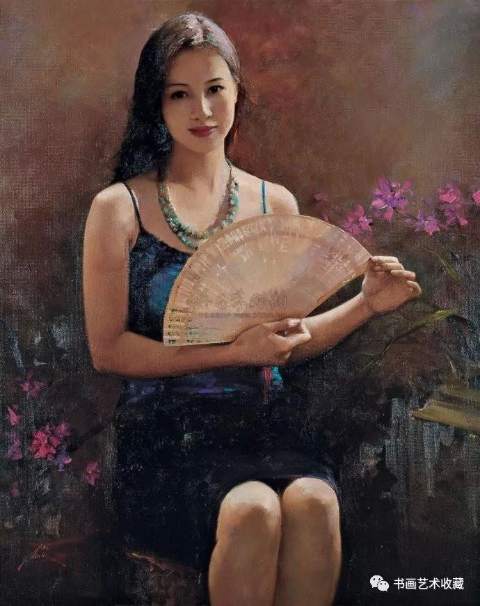 中国油画:每个美丽的姑娘 都有飞翔的翅膀
