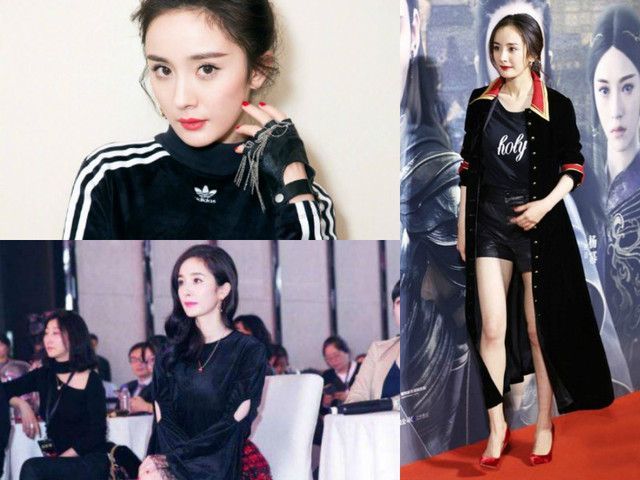 杨幂唐嫣吕佳容吴昕示范丝绒穿搭 实力诠释高级美(图2)