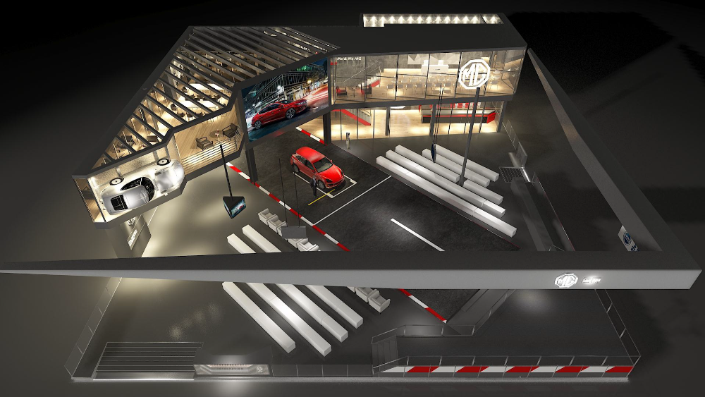 北京车展E2馆名爵展台