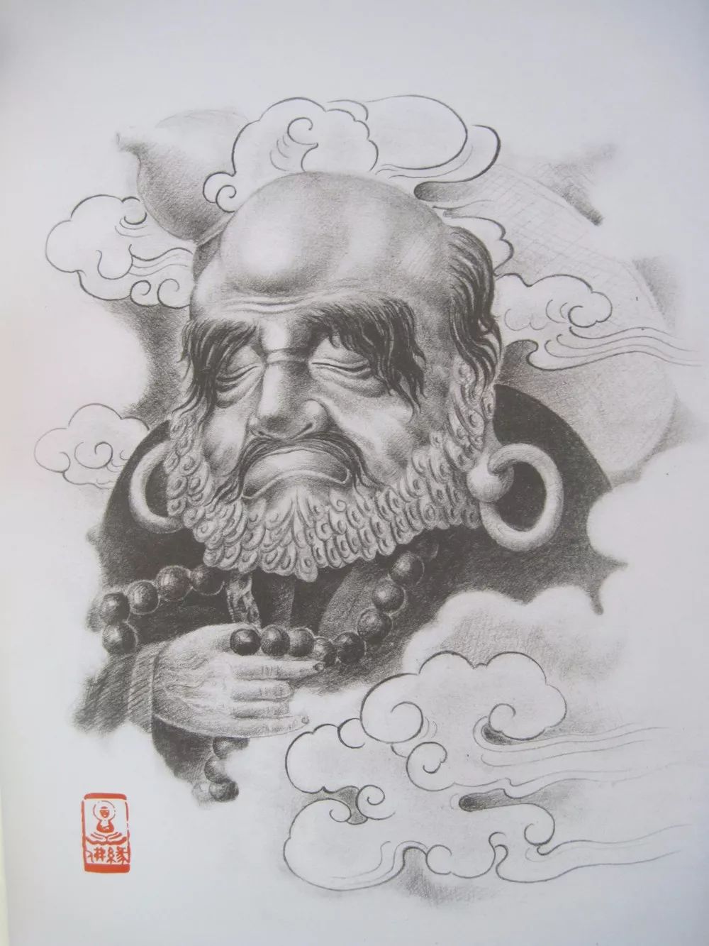 我是雕刻师,佛像雕刻意思素描纹身方案平面设计手稿是什么素材图片