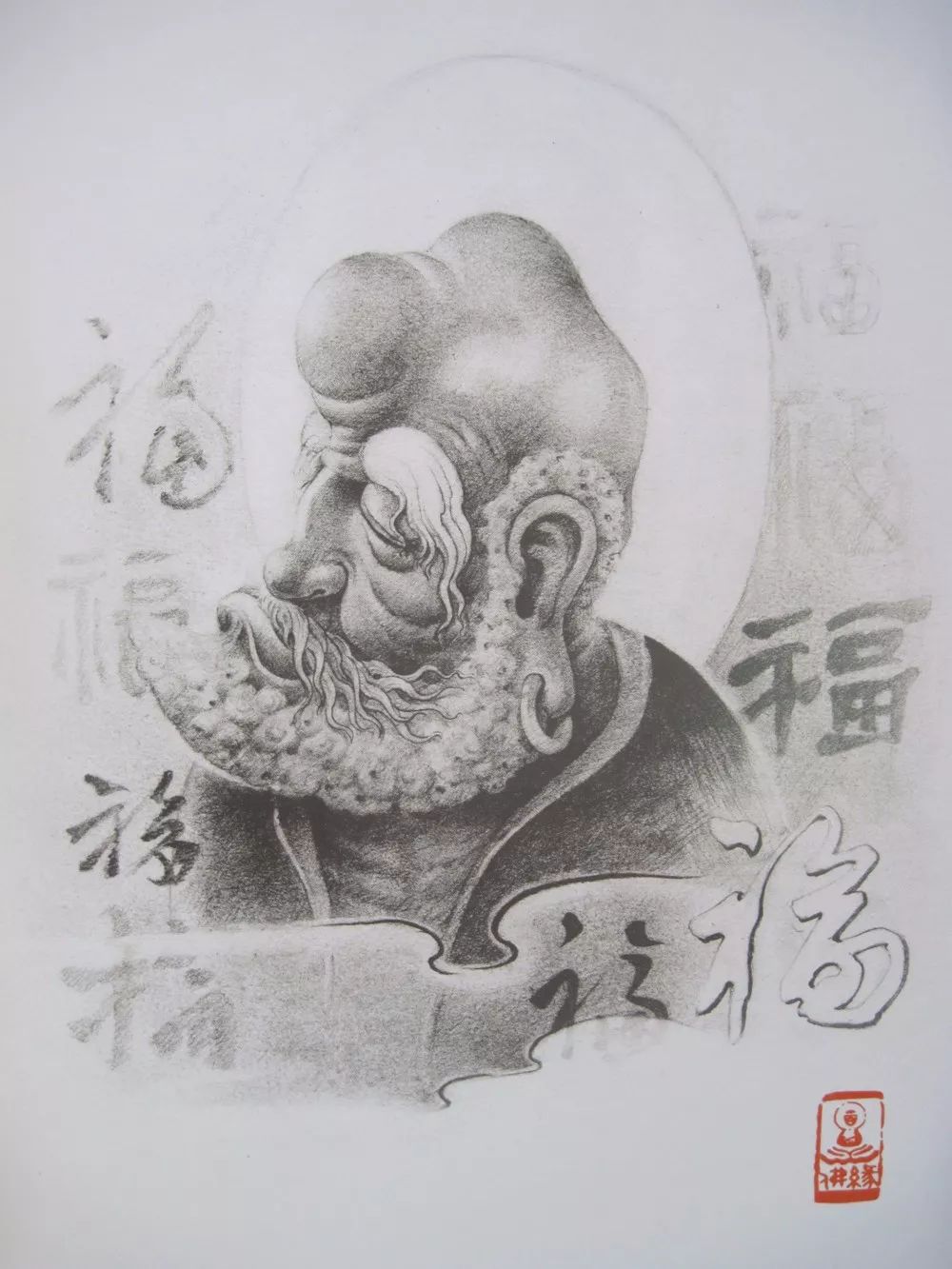 我是雕刻师,手稿雕刻花卉佛像素描纹身素材在包装设计的v手稿图片