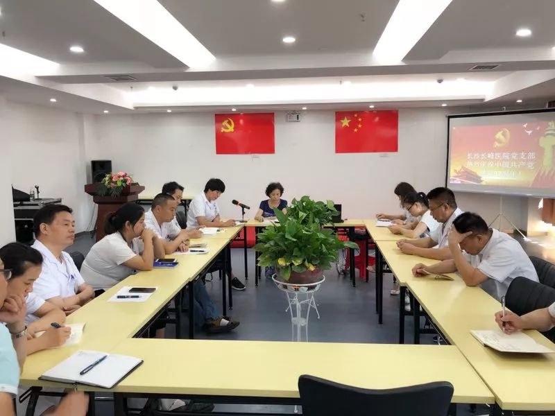 重温入党誓词 不忘入党初心 长沙长峰医院顺利