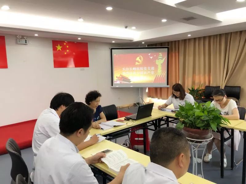 重温入党誓词 不忘入党初心 长沙长峰医院顺利