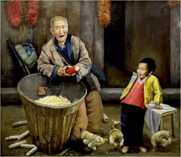 油画入门314|农村油画人物!美极了!