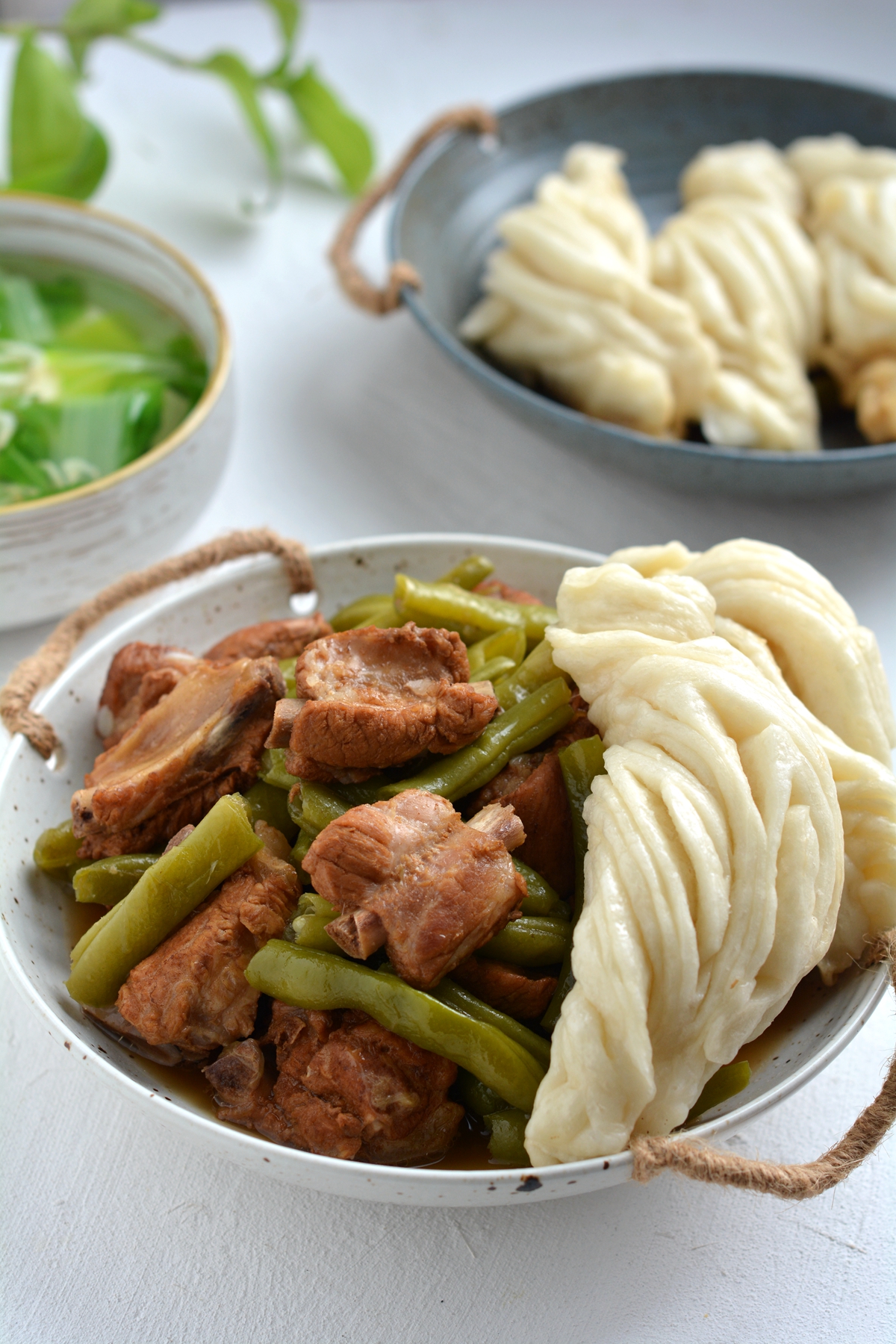 排骨豆角粘卷子，懶人必備！好吃營養美味一鍋出