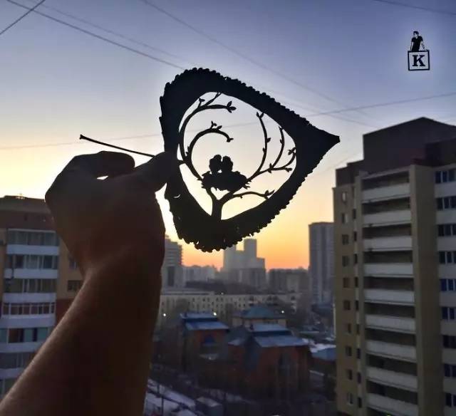 树叶雕刻，真的太美啦