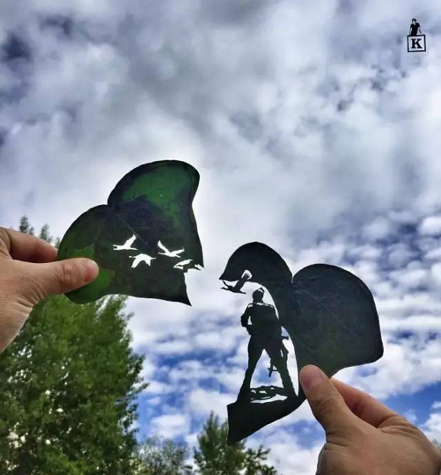 树叶雕刻，真的太美啦