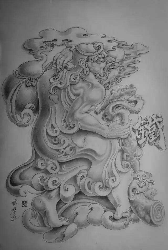 玉雕大师八仙手稿欣赏