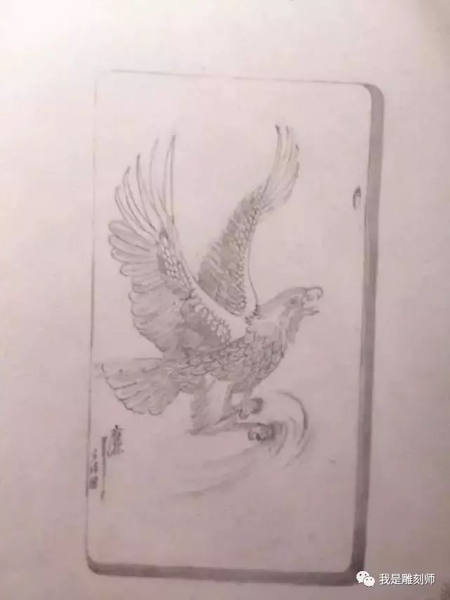 我是雕刻师大师的创意白描美轮美奂的玉雕设计图