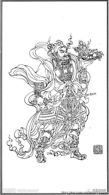 我是雕刻师美术雕刻素材:白描神仙图谱