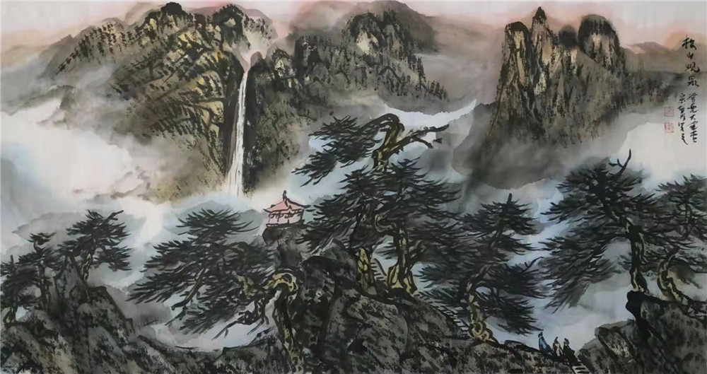 著名画家宋智明和他的山水画艺术
