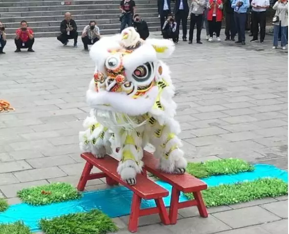 铜驼杯客家舞龙舞狮国际邀请赛在康百万庄园隆重举行