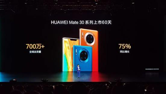 出货量60天破700万 华为Mate30系列 5G手机用“完美”定义爆款-锋巢网