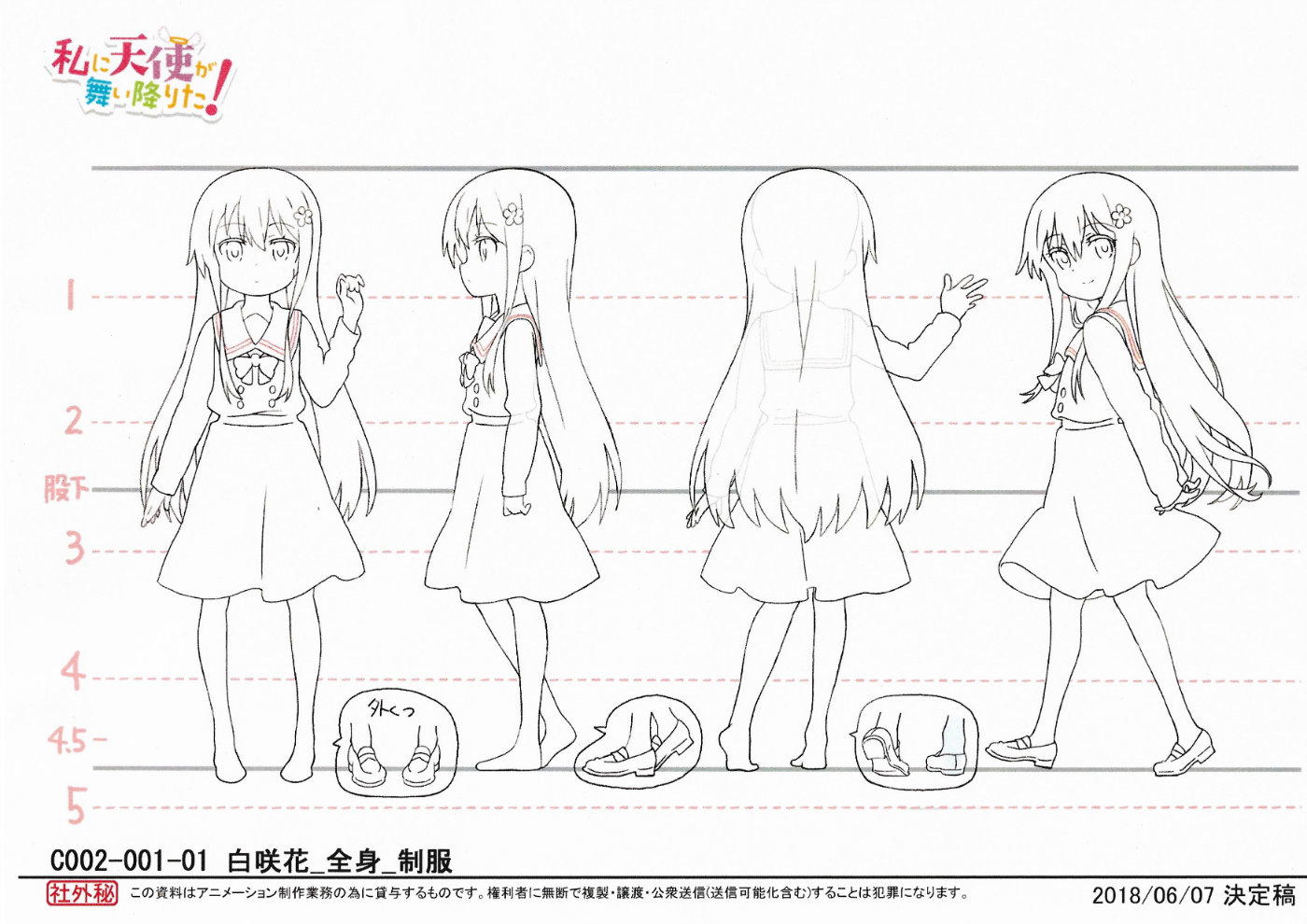 私に天使が舞い降りた アニメ設定資料制作資料 不完整