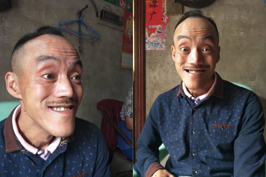 达州50岁农民长得像动画片里面的光头强现在终于可以靠脸吃饭了