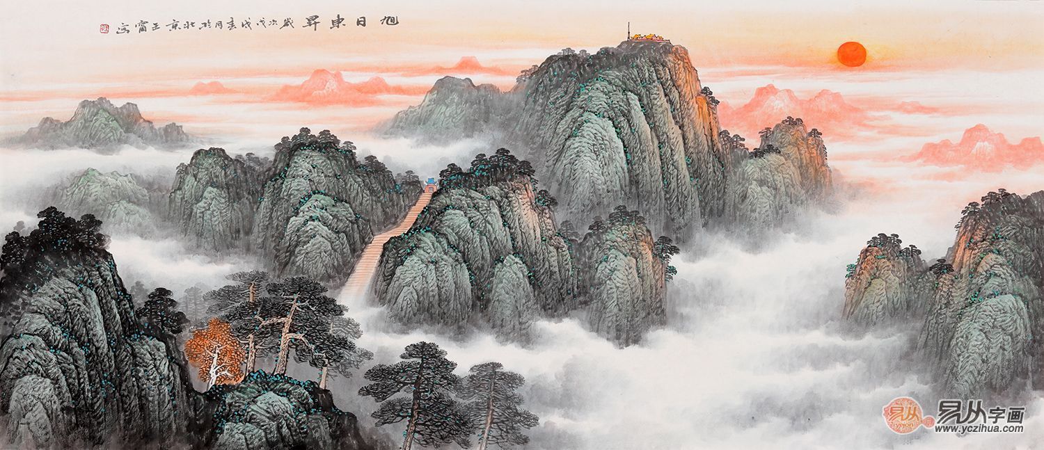 当代青绿山水代表画家王宁·作品欣赏