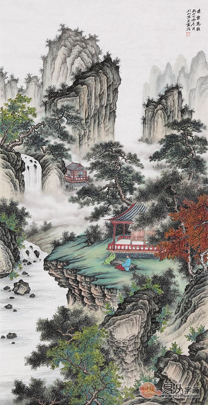 当代青绿山水代表画家王宁·作品欣赏