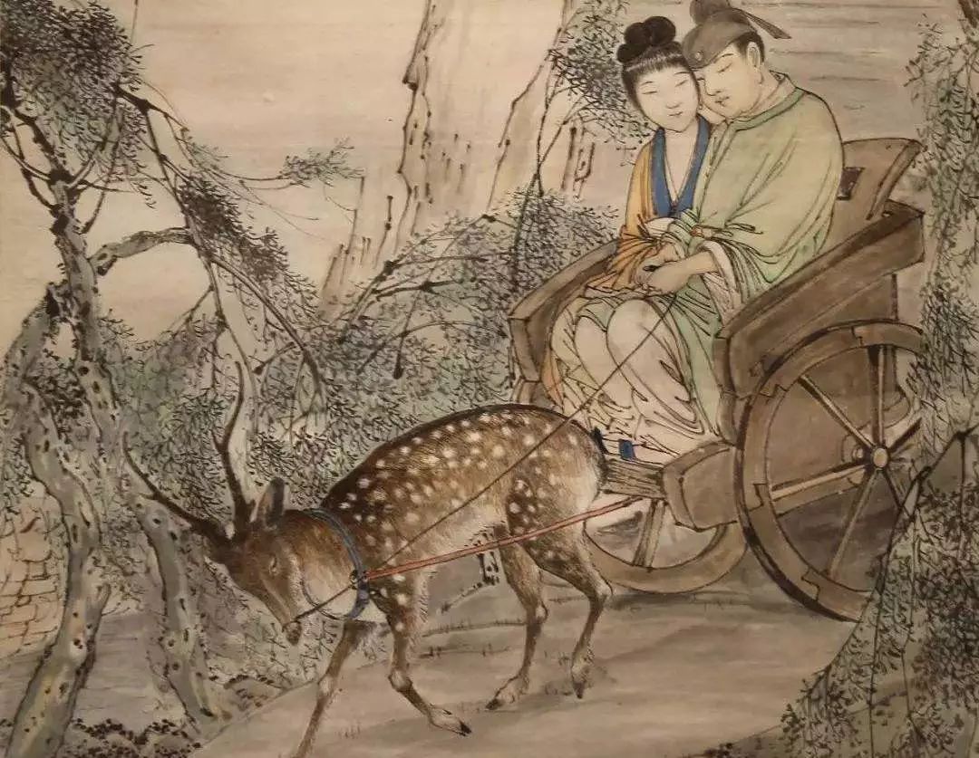 (图片来源于网络)在古代,古人婚礼纳徵,用鹿皮为贽.