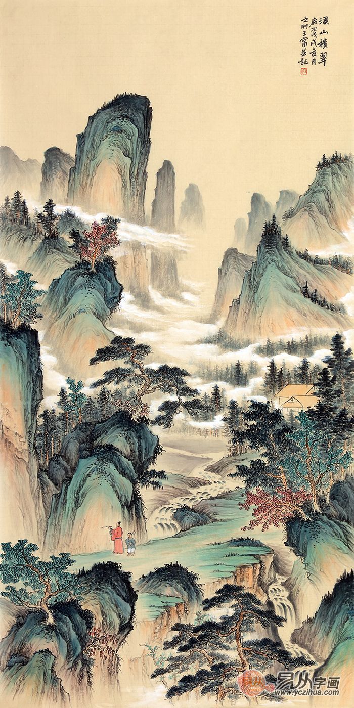 墨笔写诗书,丹青绘美景 画家王宁山水画作品欣赏