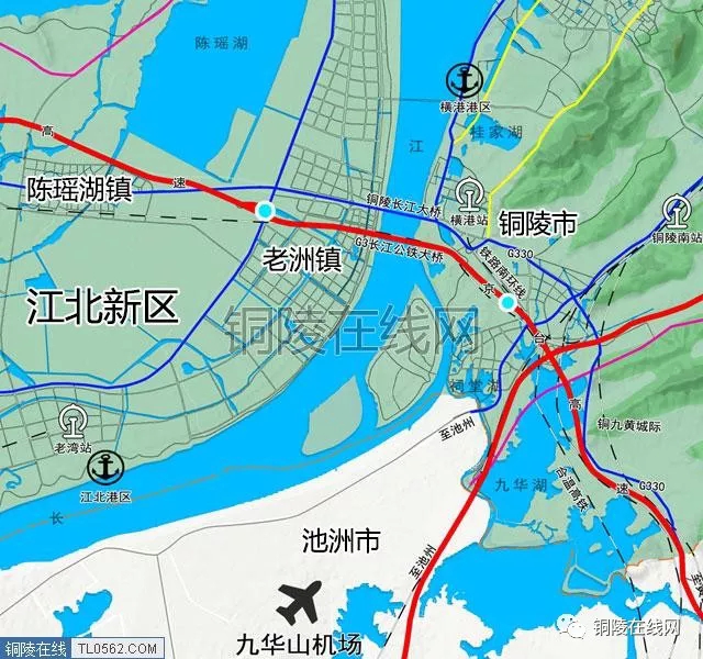 铜陵江北港铁路经过郊区和枞阳7乡镇环评第一次公示