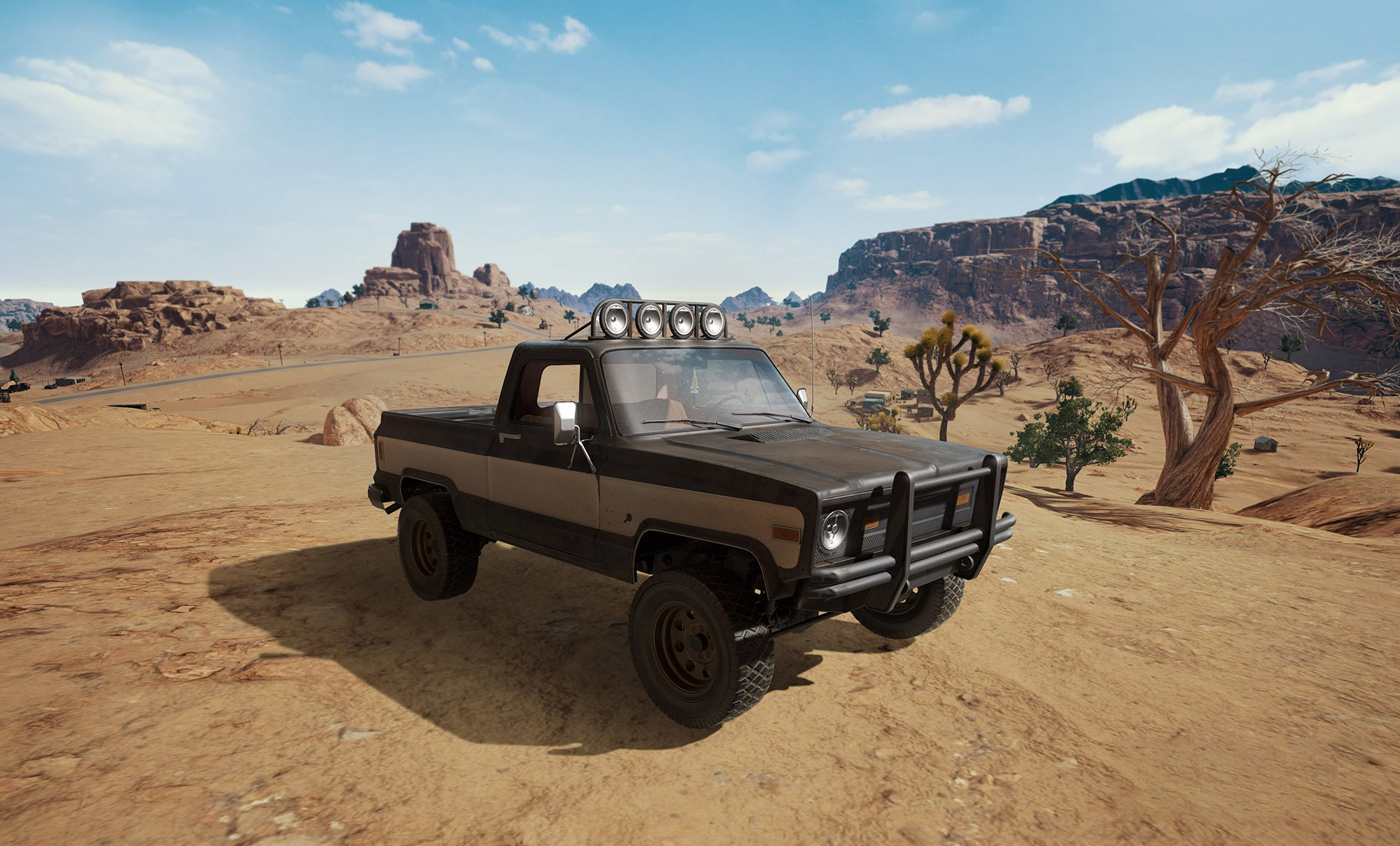 和平精英沙漠图无棚皮卡不要开主播6倍扫射不将车速放在眼里