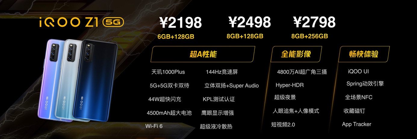 5G先锋性能觉醒！iQOO Z1正式发布，售价2198元起-锋巢网