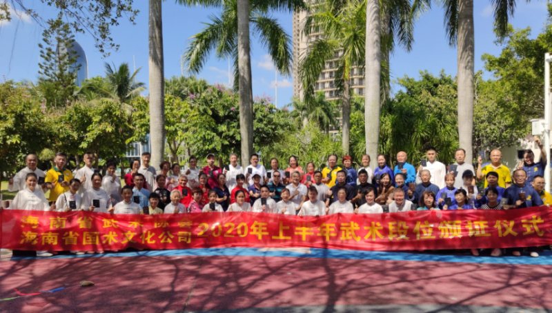 太极|海南省105位武术爱好者获得中国武术段位证书