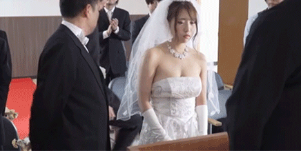 内涵GIF：结婚乃大喜之日，为什么新娘子一点也不开心？