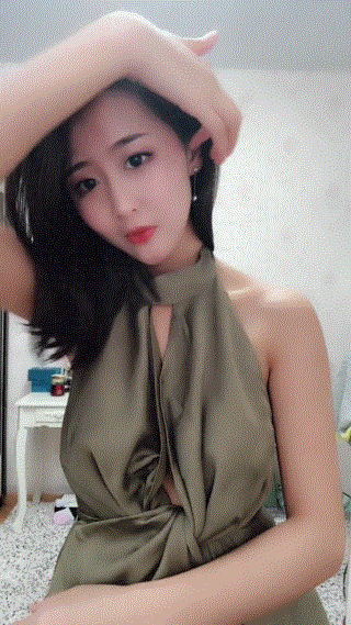 值得看的美女GIF：妹子如此喜欢绿！何不与我绿了你男友！