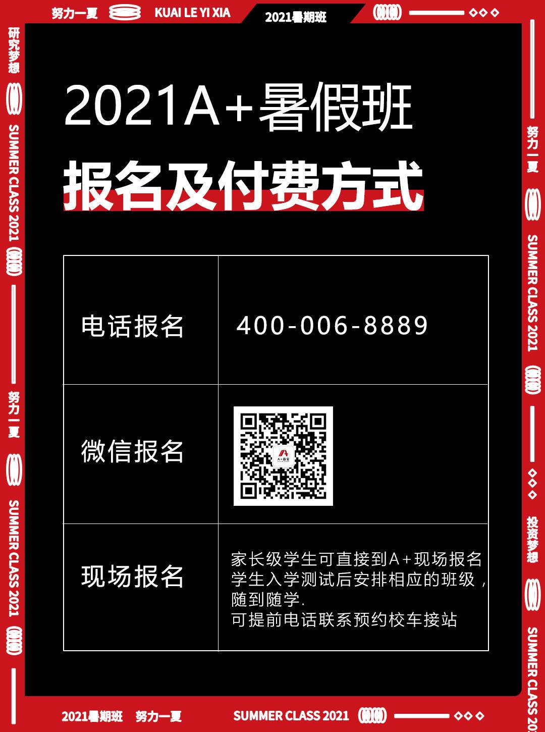 2021A+画室暑假班 这个暑期 锐变一夏