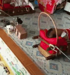 搞笑GIF图：狗子我错看你了，你真敢去演戏了