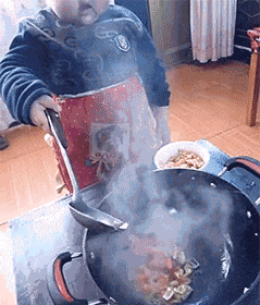 爆笑的GIF：好调皮的妈妈，吓死宝宝了