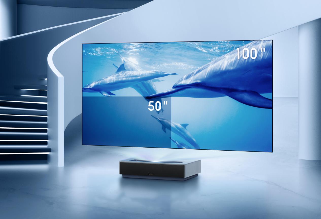 激光电视健康大屏丨首选峰米4k激光家庭影院max