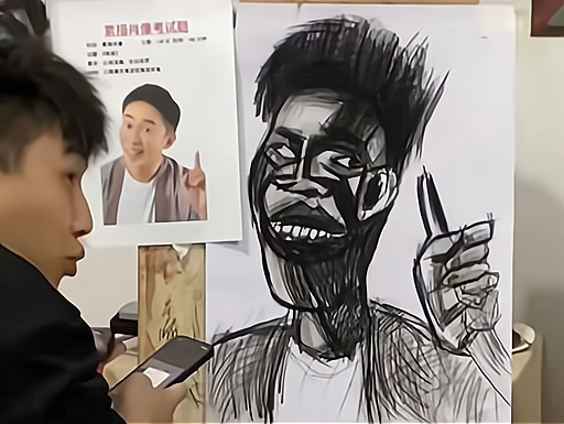 美术生0分试卷让人不忍直视老师就这用脚都比这画得好