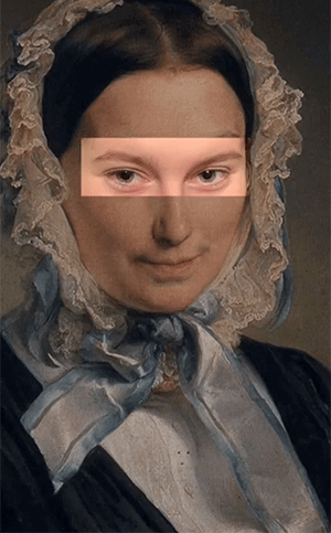 有意思的动图：俄罗斯小姐姐用她的眼神演绎名画，太传神了！