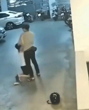 监控拍下的那些不可思议的画面GIF动图！