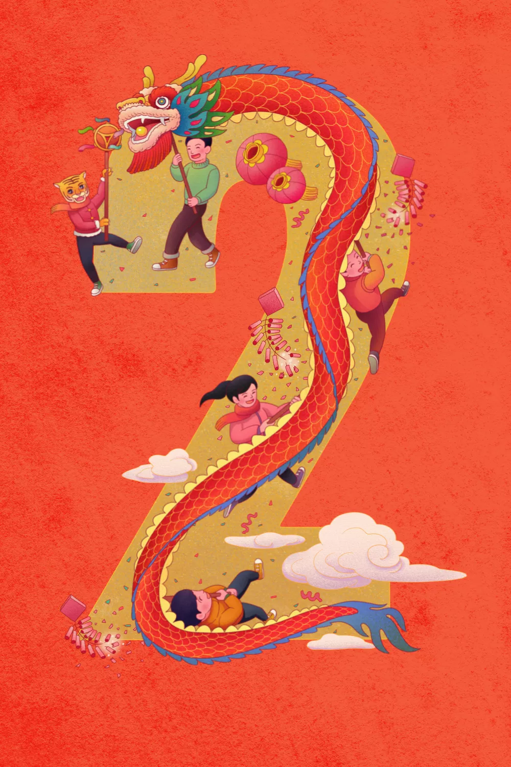2022虎年春节倒计时图片