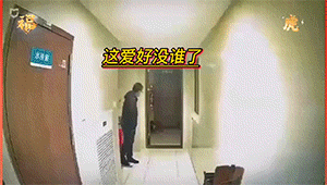 有趣GIF：女主人看监控，啥感觉啊？