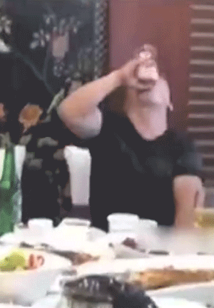醉酒后丑态百出的动态图大全！