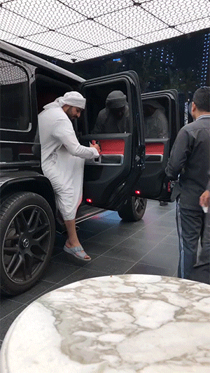 动态GIF：迪拜土豪日常生活，太土豪了！